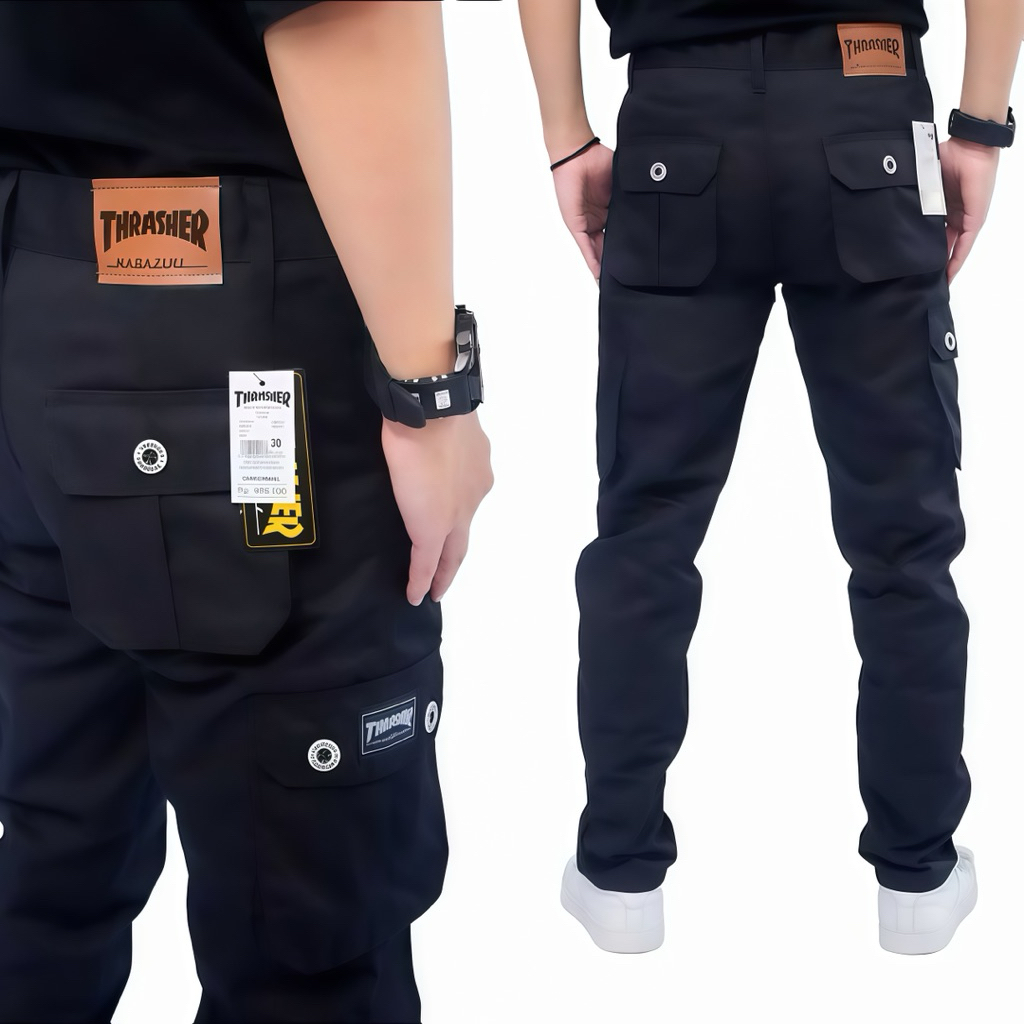 Celana Cargo Panjang, Celana Cargo Original, Celana Cargo Thrasher Premium Quality Size 27-38