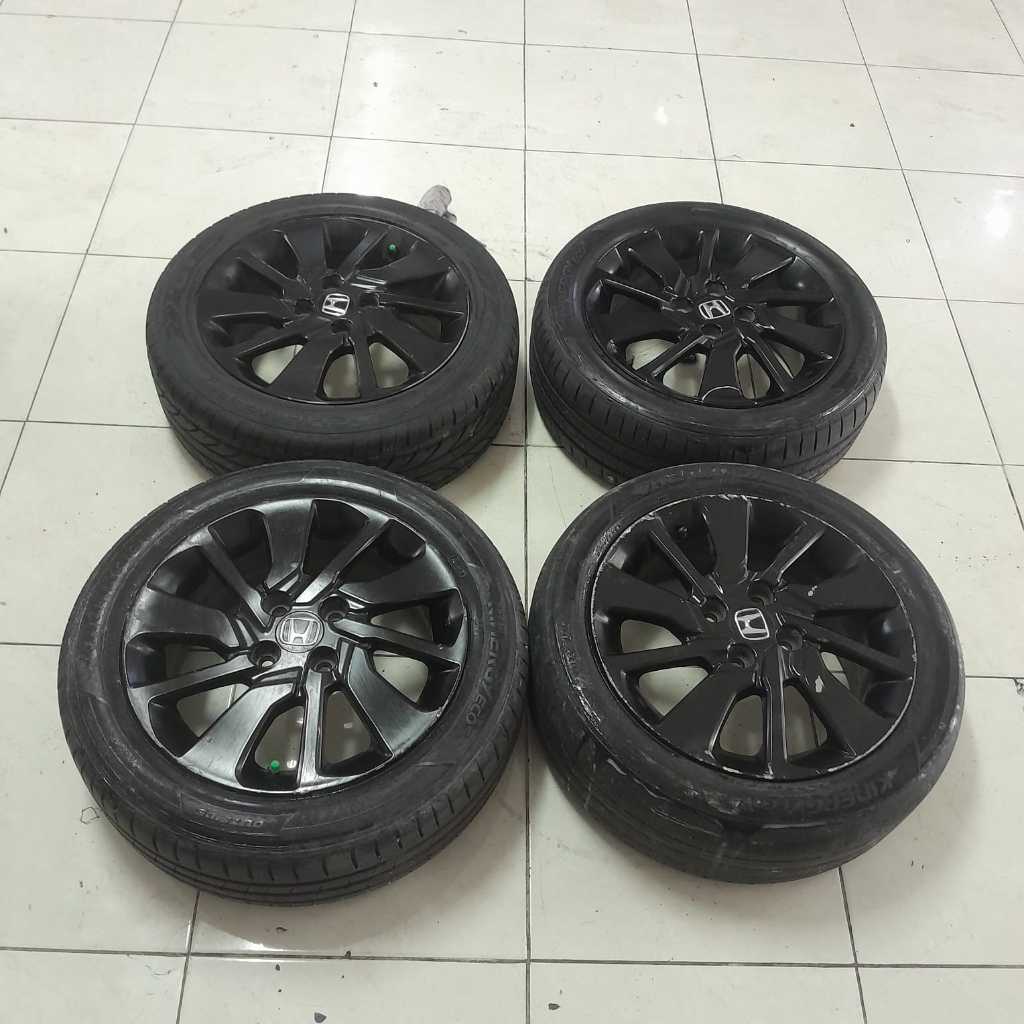 VELG MOBIL ORI STD BRIO RING 15 LEBAR 6 LUBANG BAUT PCD 4X100 ET53 BAN 185 55 R15 PELEK