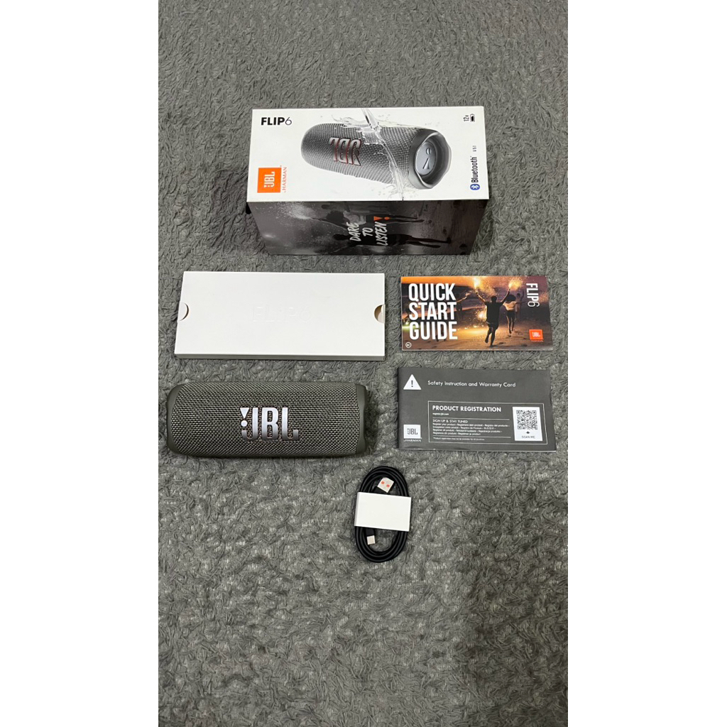 JBL Flip 6 Original Fullset Grey