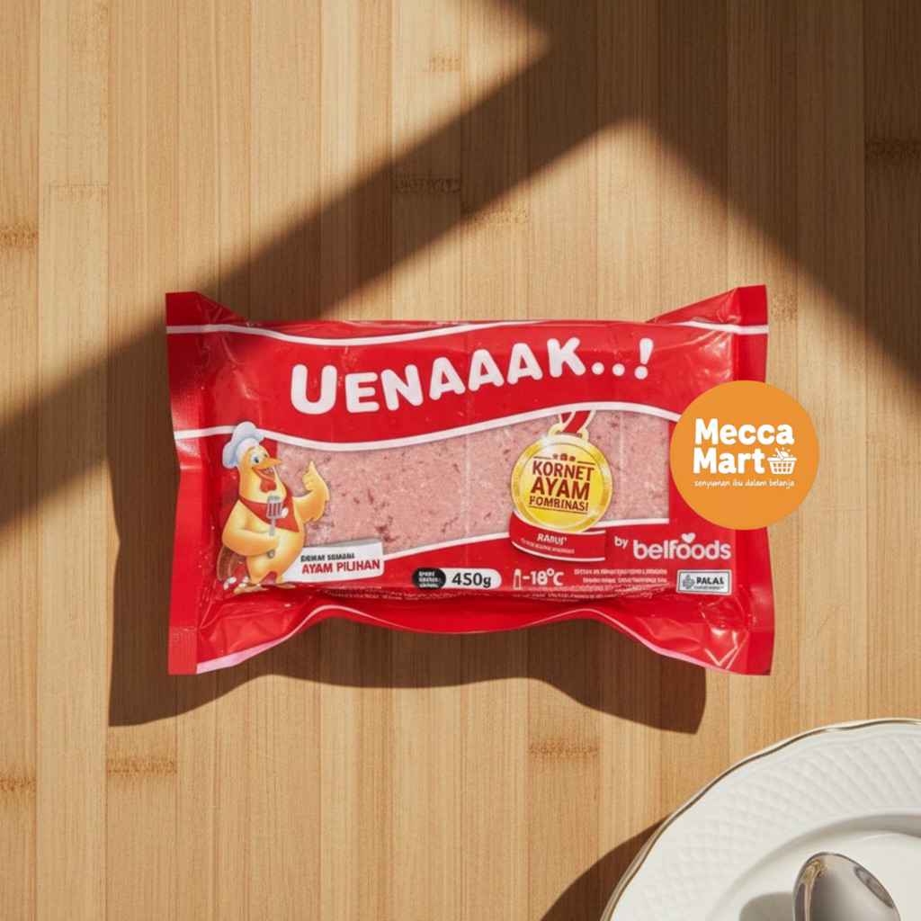 Frozen Food Belfoods Uenak Daging Sapi Slice Kornet 450g