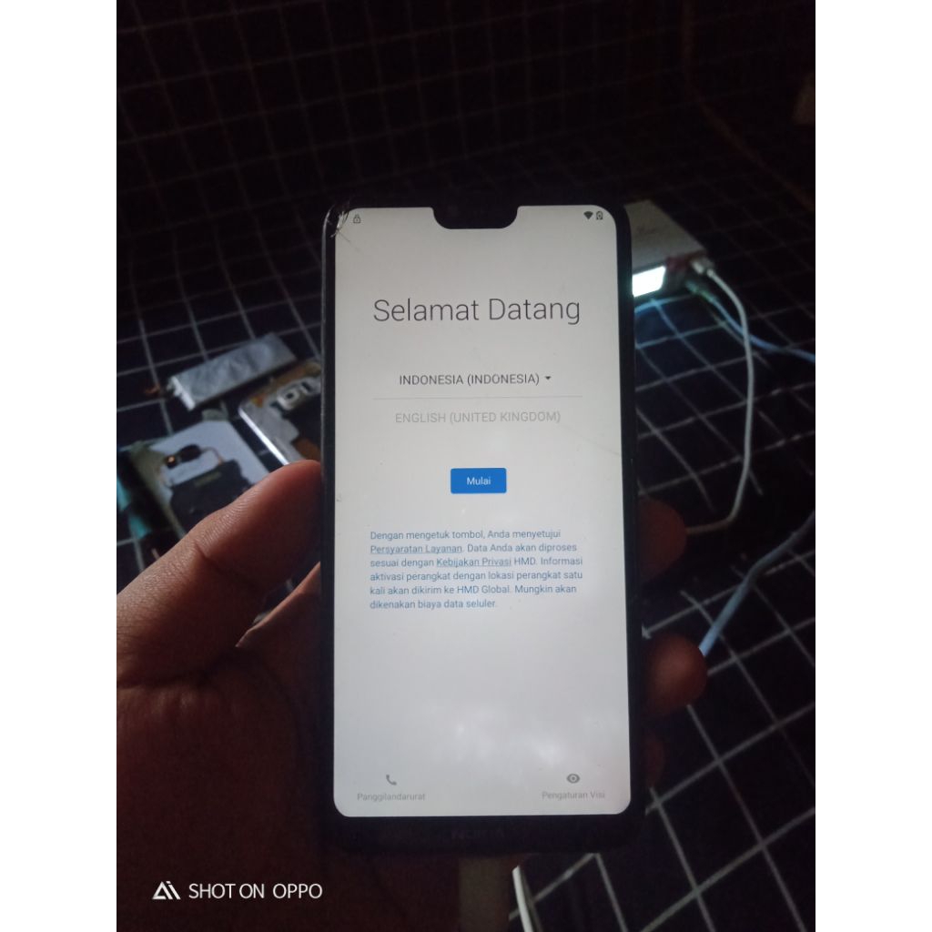 mesin baterai Nokia 6.1 plus ram 4 normal garansi