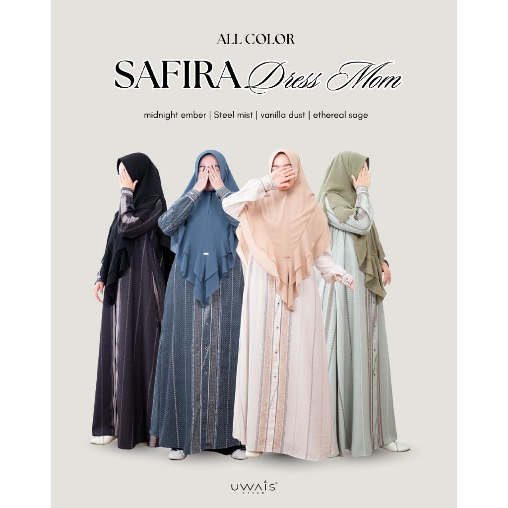 UWAIS HIJAB Safira Dress // Embun Jiwa Series // Family Series 2 // Sarimbit 2026