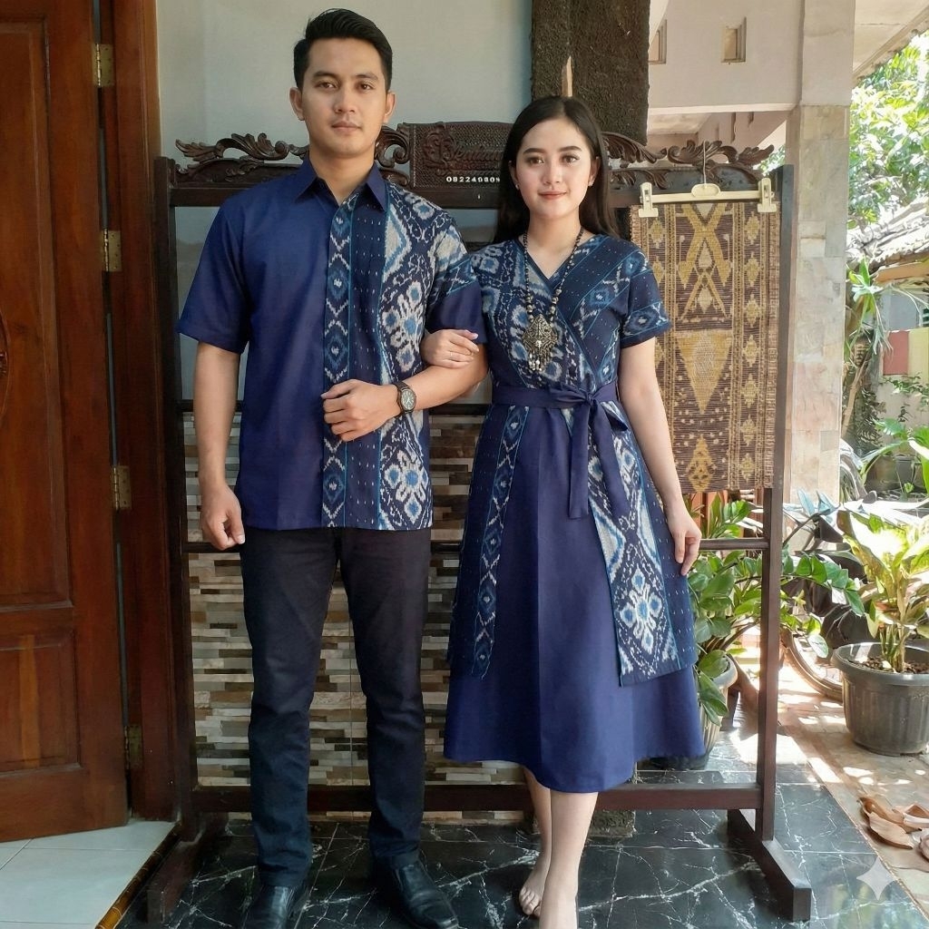 coupel tenun baju couple keluarga baju tenun jepara etnik cp30