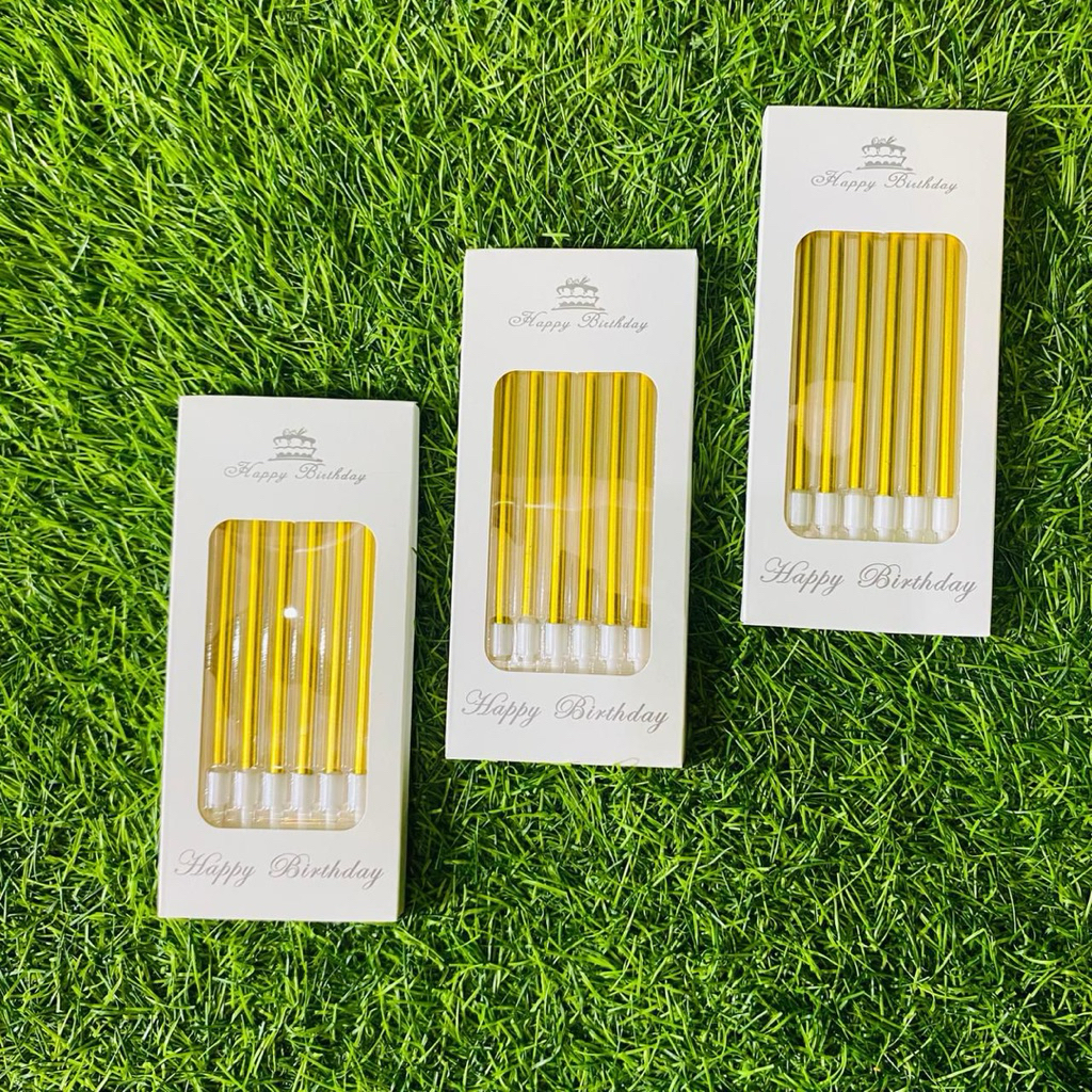 Lilin Ulang Tahun Panjang Metalik Kota Lilin Panjang Metalik Lilin Ultah Panjang Metalik