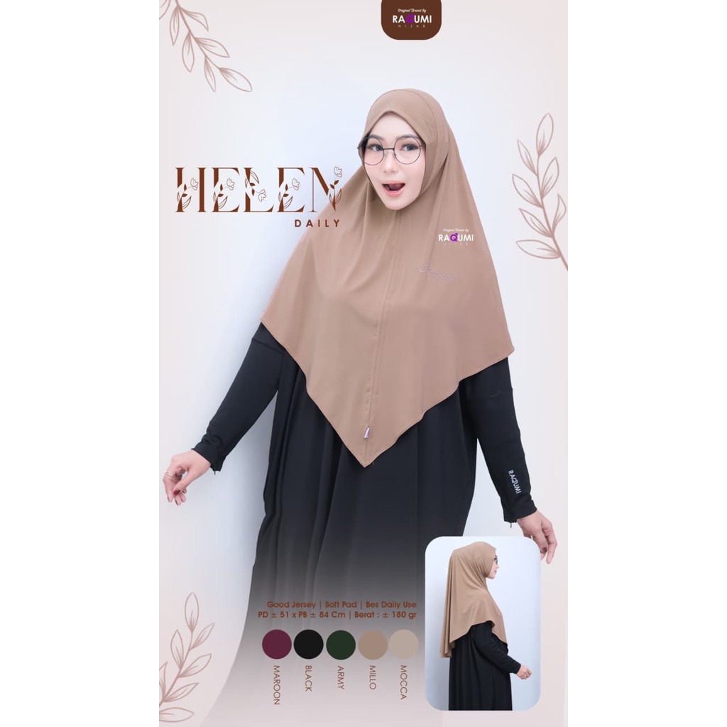 Raqumi Hijab Hijab daily // Helen daily hijab Ori by Raqumi hijab