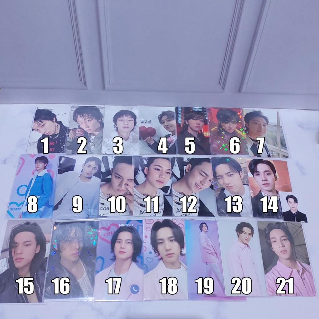 [READY INA] SEVENTEEN PHOTOCARD PC WOOZI THE8 MINGHAO OFFICIAL