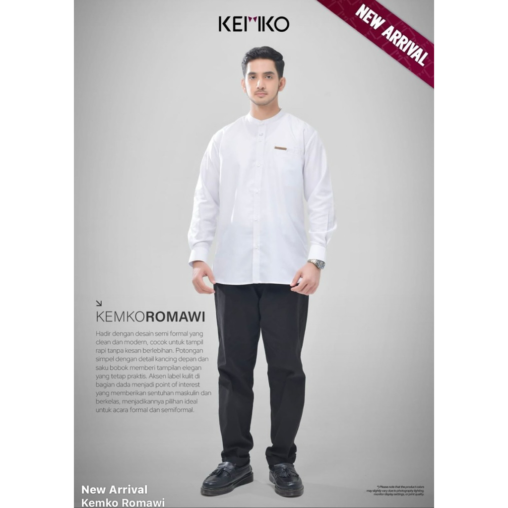 RABBANI ORIGINAL - baju koko KEMKO ROMAWI MST PUTIH