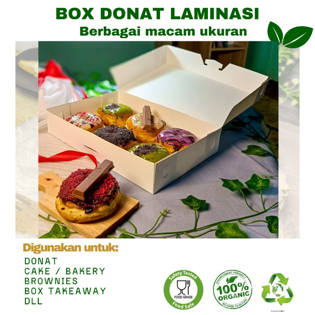 Box Donat | Box Donat Isi 6 | Box Donat Isi 3 | Box Donat Isi 2 | Dus Donat Motif | Kemasan Donat Ba
