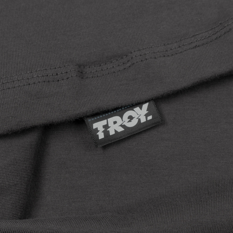 Troy Company Boxy Pocket Oversize Tshirt Dark Grey Basic - Kaos Boxy Pocket Oversize Polos Abu Gelap BKD 2613