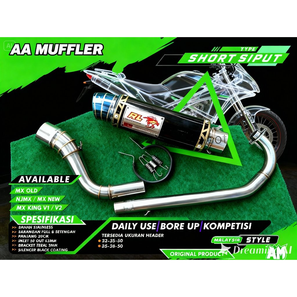 Rl Red LEO RACING EXHAUST OPEN FOR Y15ZR LC135 Y15