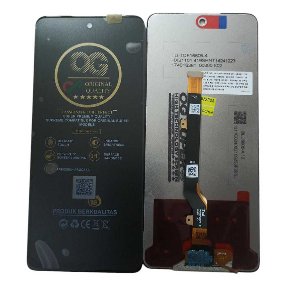 LCD OG  INFINIX NOTE 30 / X6831 / 30 5G / X6832 / X6836 / 40 PRO / X6837 / NOTE 30 / NOTE 30 5G / SP