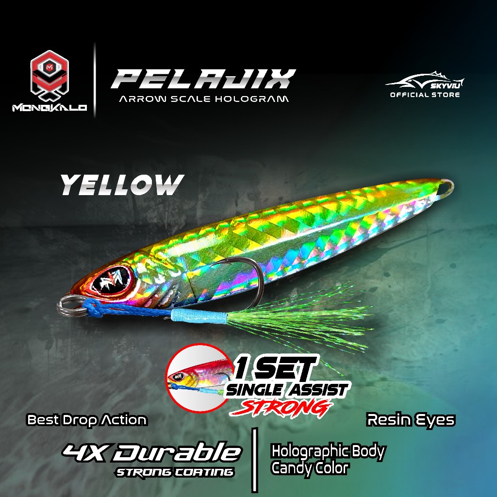 Mongkalo Pelajix Panah noGID noMotif Candy 40 Kuning