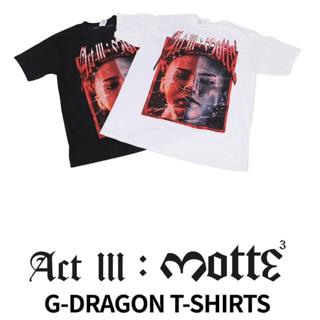 G-dragon ACT III MOTTE T-SHIRT ( black type )
