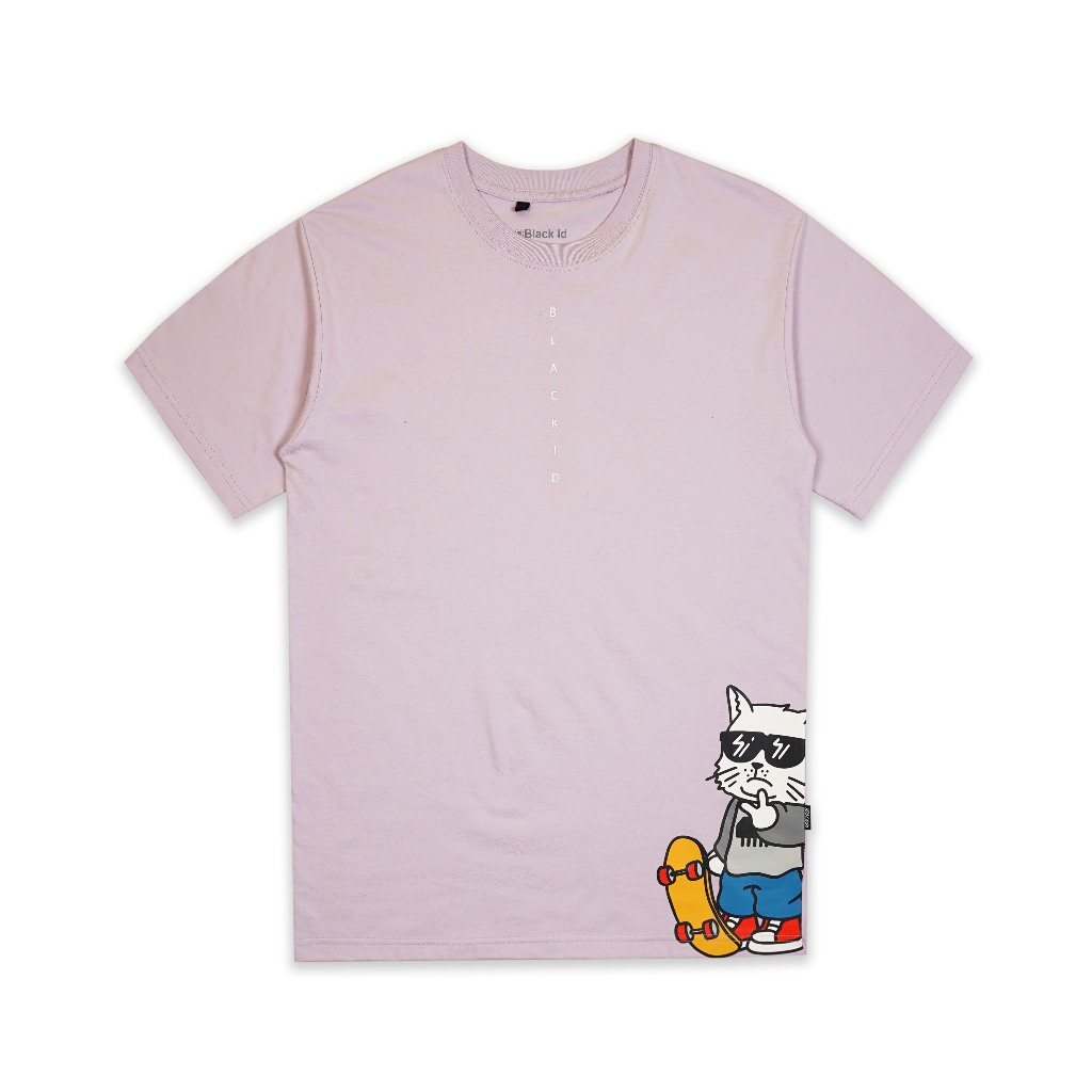 Black ID - T Shirt Katun Lengan Pendek Pria Lilac | Ts Mauve