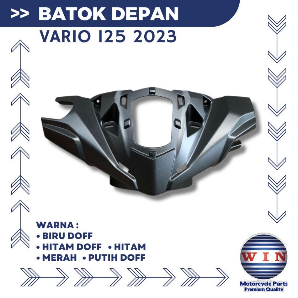 Batok Depan Front Handle Cover Honda Vario 125 LED New 2023 Merk WIN