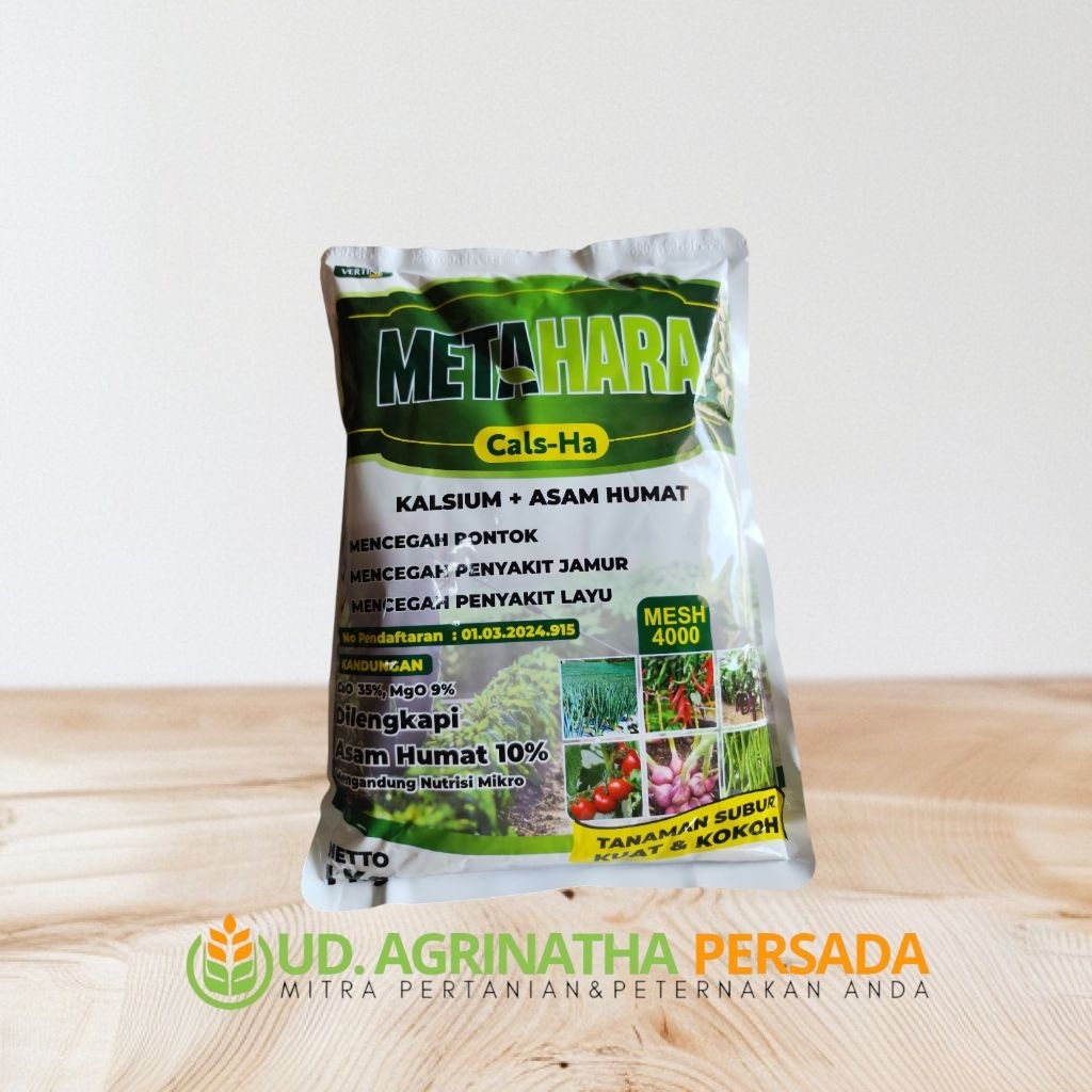Metahara pupuk kalsium plus asam humat 1 KG untuk anti rontok busuk akar pada tanaman cabai