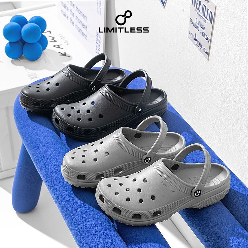 Sandal Pria Slop Eva 2026 Casual Keren Sendal Selop Cowok Dewasa Tali Belakang Anti Slip Ringan Sant