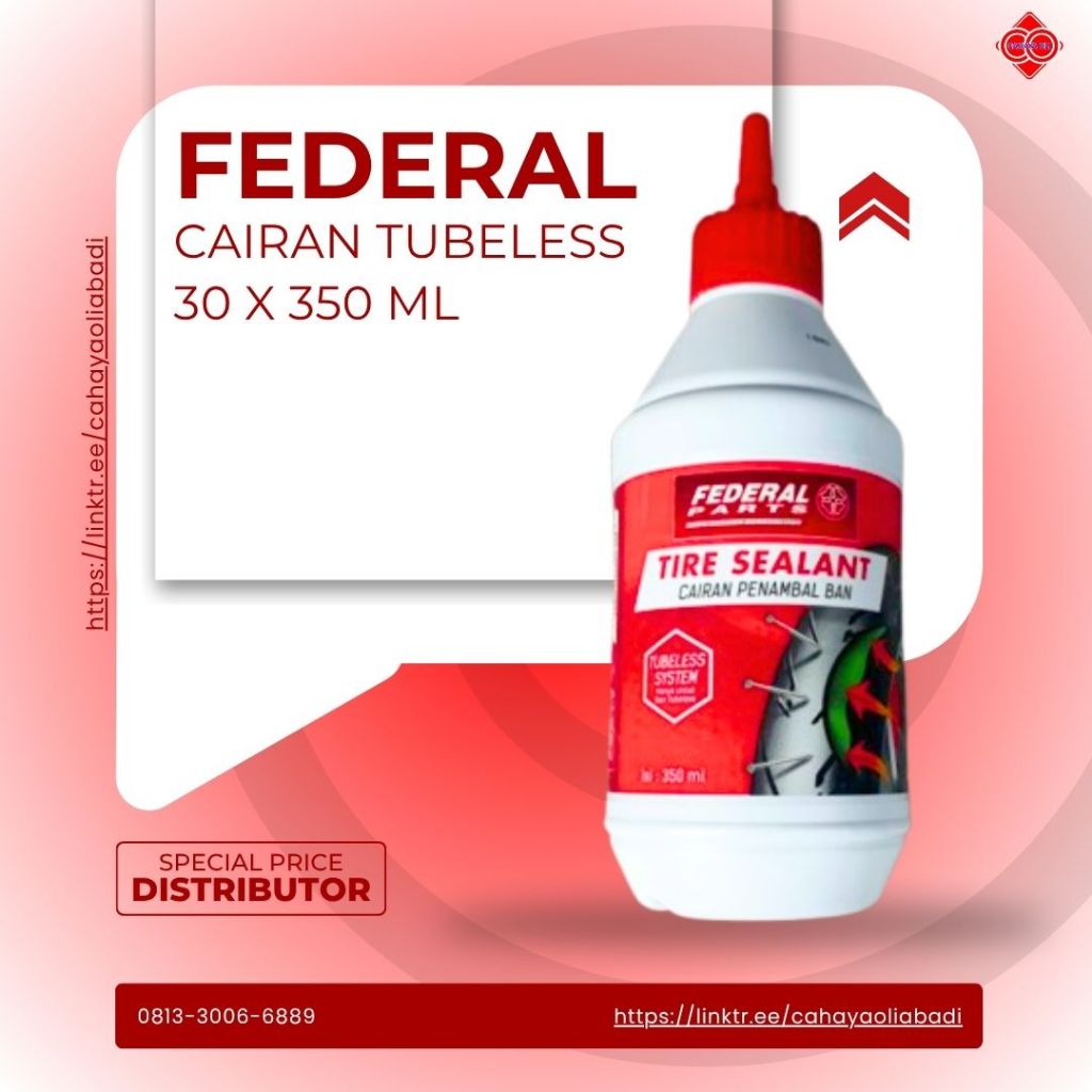 CAIRAN BAN TUBELESS FEDERAL 350ML