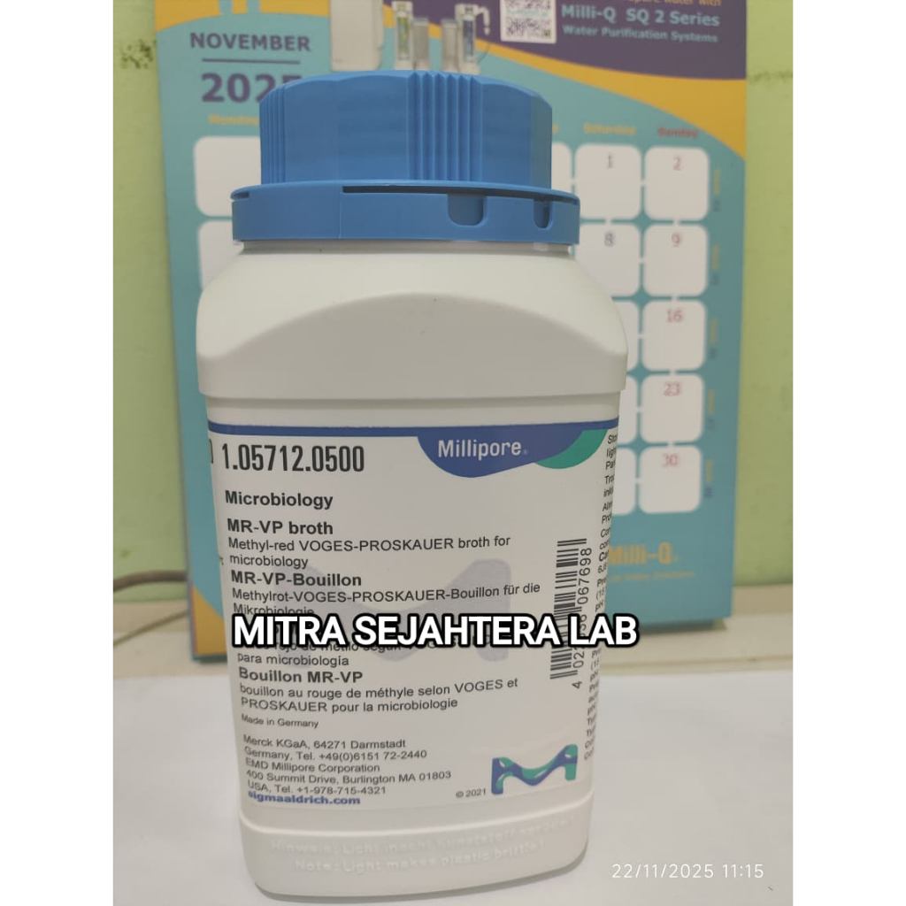 MRVP BROTH MR-VP BROTH MERCK 500gr 105712 BUFFERED GLUCOSE PHOSPHATE 1.05712.0500 MR/VP BROTH