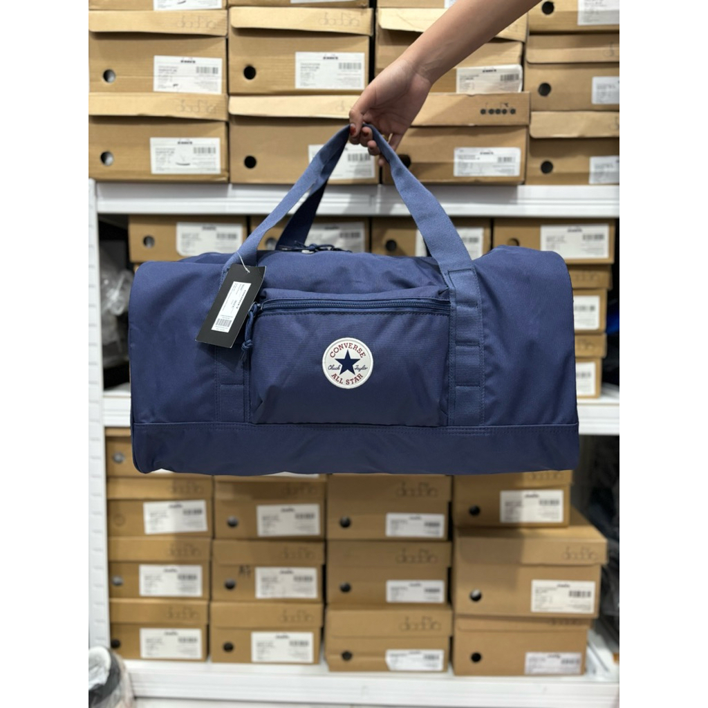TAS CONVERSE DUFFLE BAG ROLLING BAG  TAS SERBAGUNA NAVY ORIGINAL BAG
