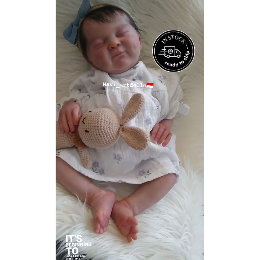 Boneka Reborn Baby Doll Handmade Kit Olivia ( foto asli bukan nyomot dari yg lain )