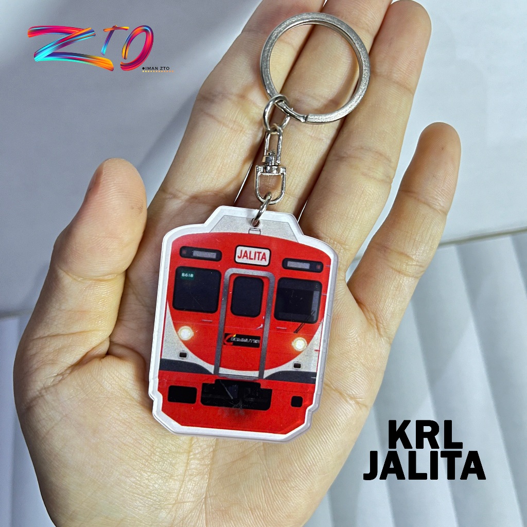 KRL JALITA  Gantungan Kunci Akrilik  Lokomotif | Iman Zto