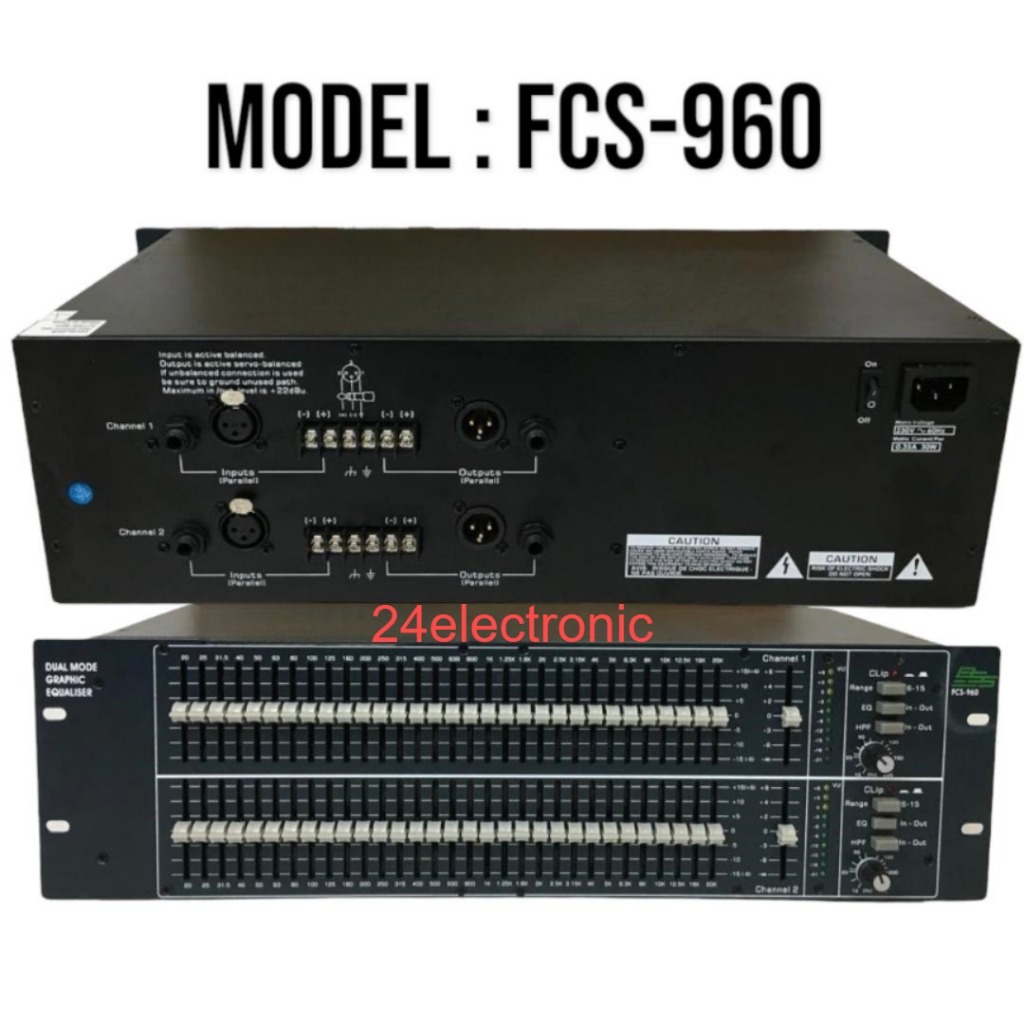 BSS Audio FCS 960 Graphic Equalizer 2X31band 1u
