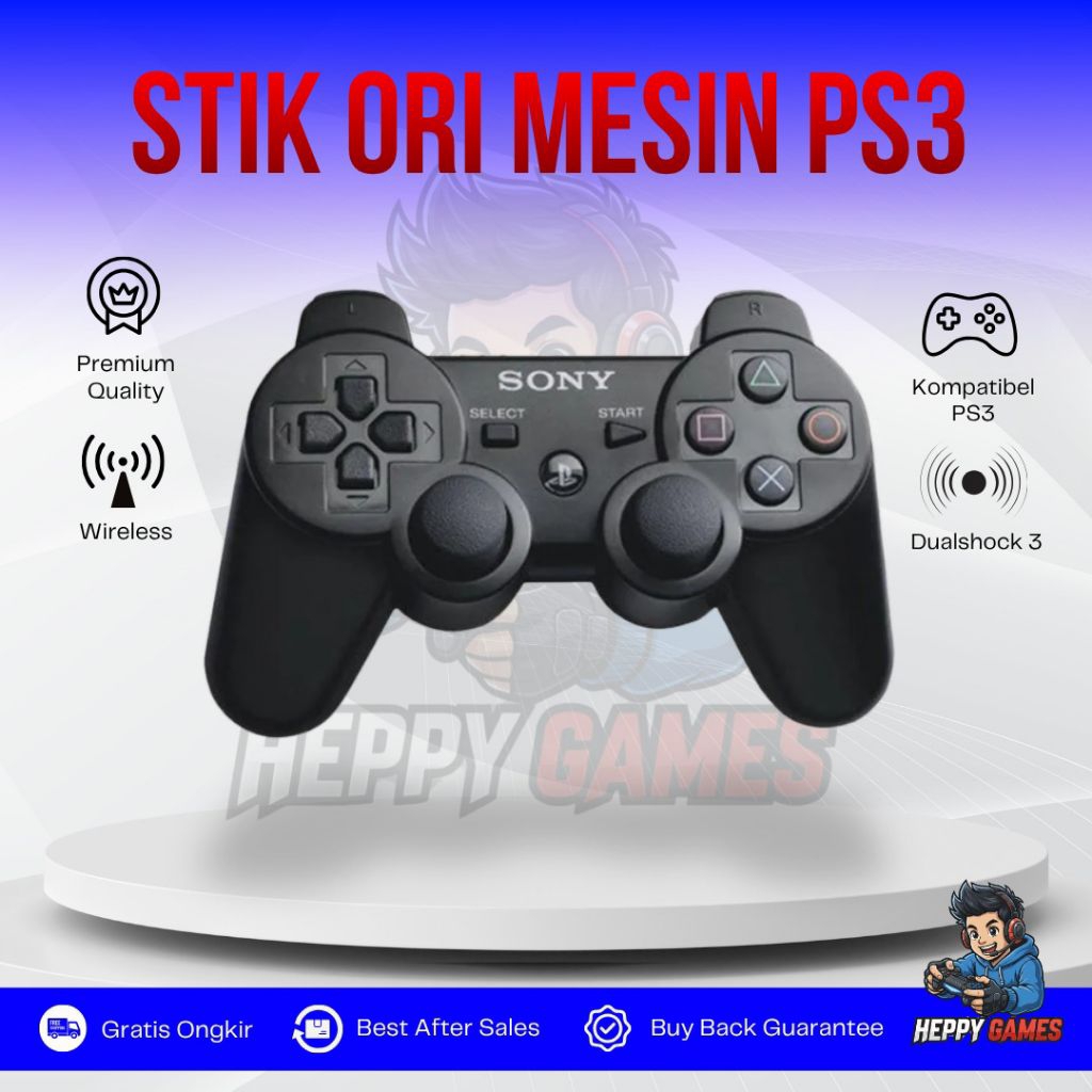 STICK PS3 WIRELESS CONTROLLER ORIGINAL MESIN