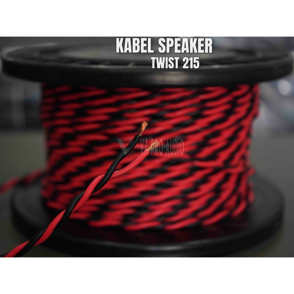 kabel speaker twist 215 isi 2 vermouth 1meter