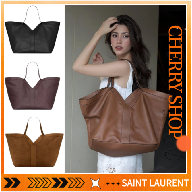 Yves Saint Laurent Y Leather Tote Bag  Tas belanja wanita YSL