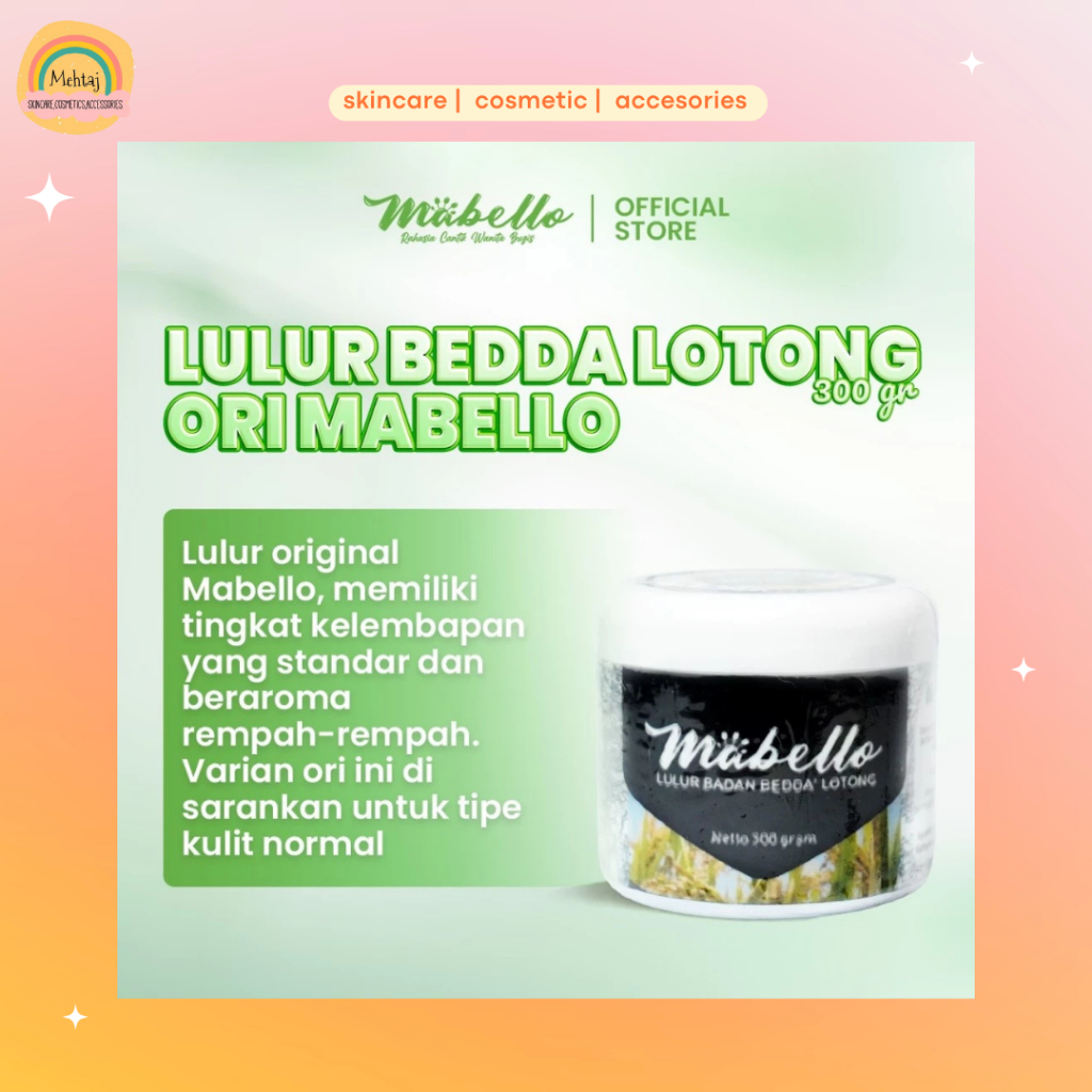 MABELLO Lulur Pemutih Badan Bedak Lotong Original