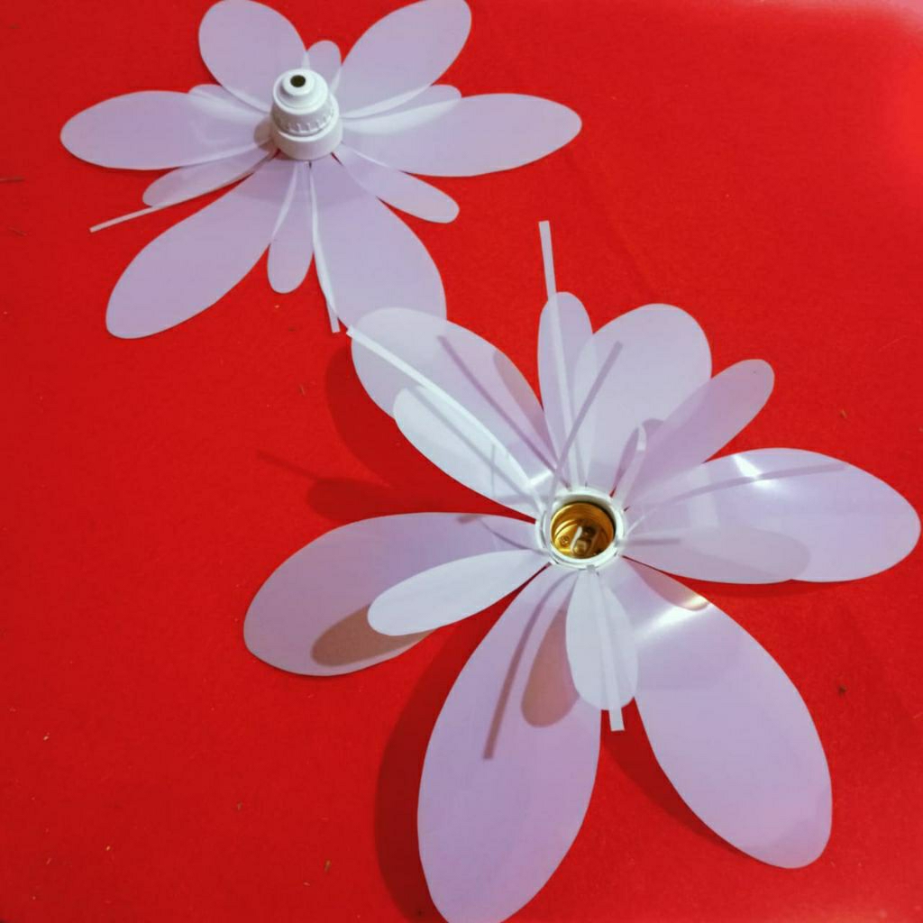 Kelopak Bunga Oval Kap Lampu Dekorasi Bahan Mika 35
