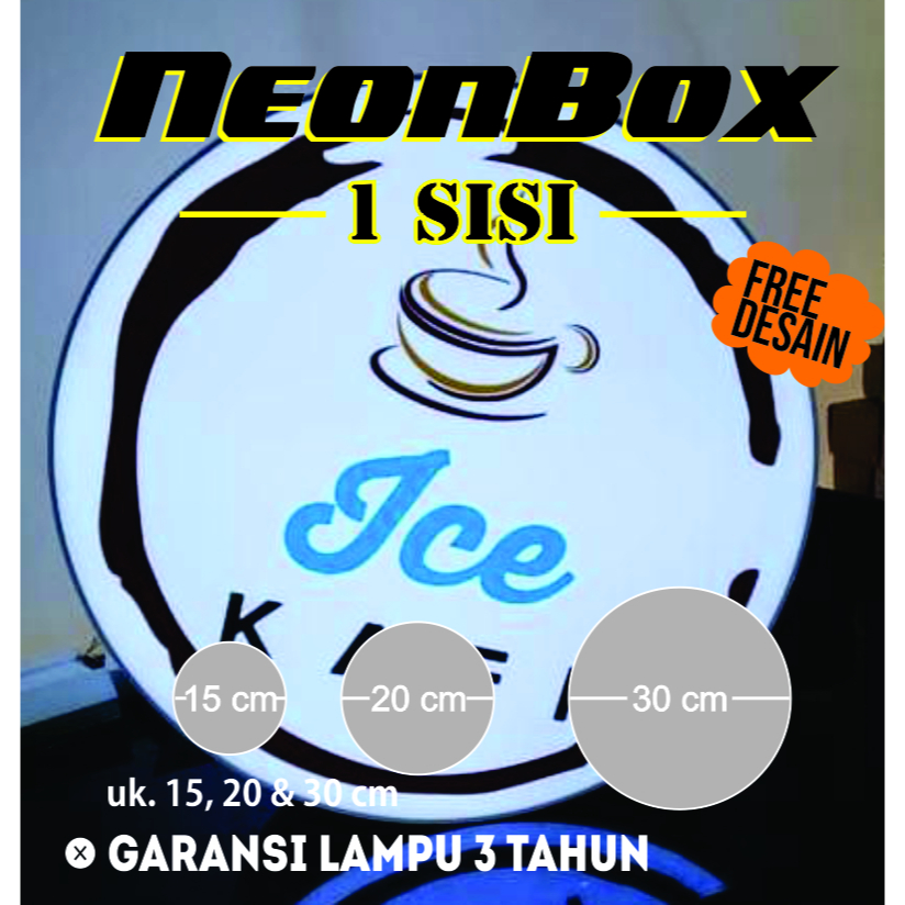 NeonBox 1 Sisi (free bracket)