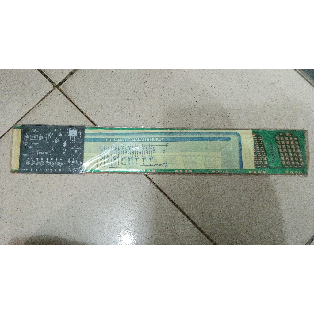 5737 pcb rangkaian running runing led lampu huruf / angka berjalan