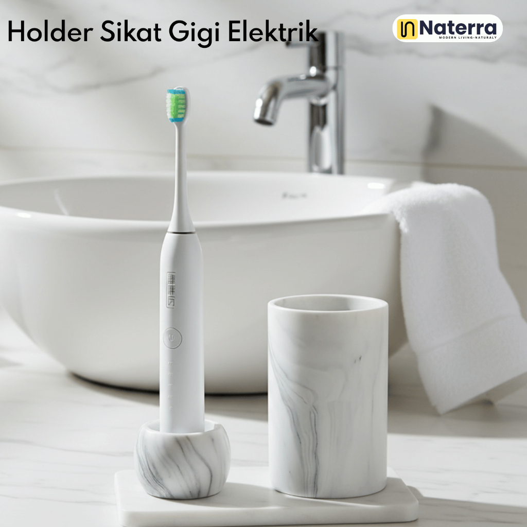 Tempat Sikat Gigi Elektrik Porselen Toothbrush Holder Sikat Gigi Dudukan Gantungan Sikat Gigi Electr