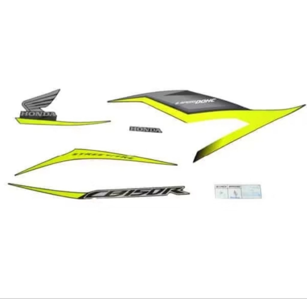 sticker sterping body kiri (stripe Set R) blak type 2- cb 150R StreetFire K15M original AHM