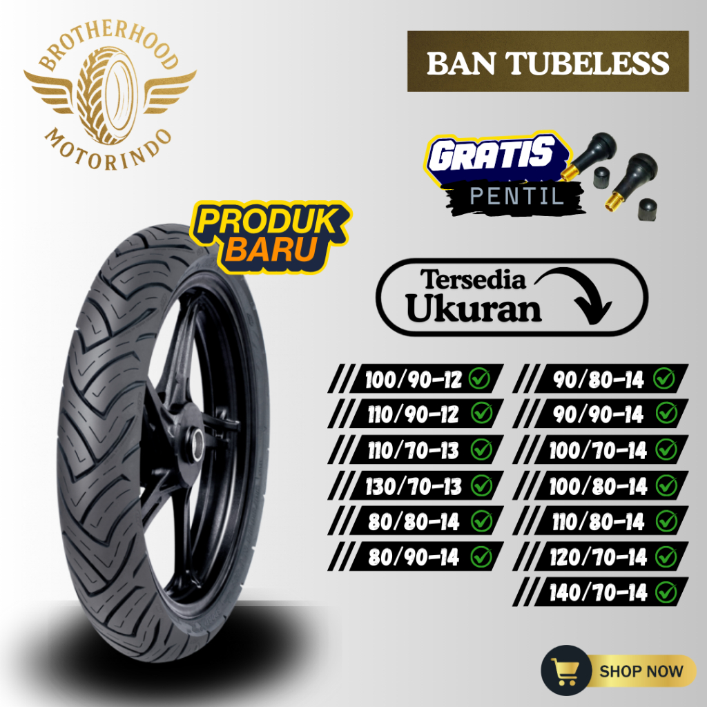 ( PAKET SEPASANG ) BAN FDR XR EVO ( 80/80-14 / 80/90-14 / 90/90-14 / 90/80-14 / 100/80-14 / 110/80-1