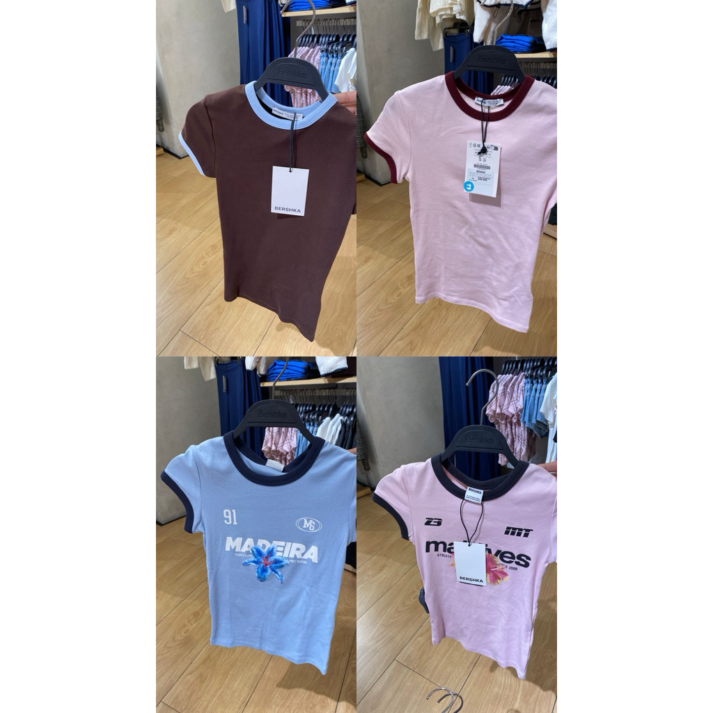 Tshirt BERSHKA CROP  original store