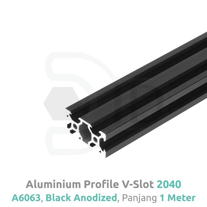 Aluminium Profile / Extrusion A6063 V Slot 2040 Linear Rail Black