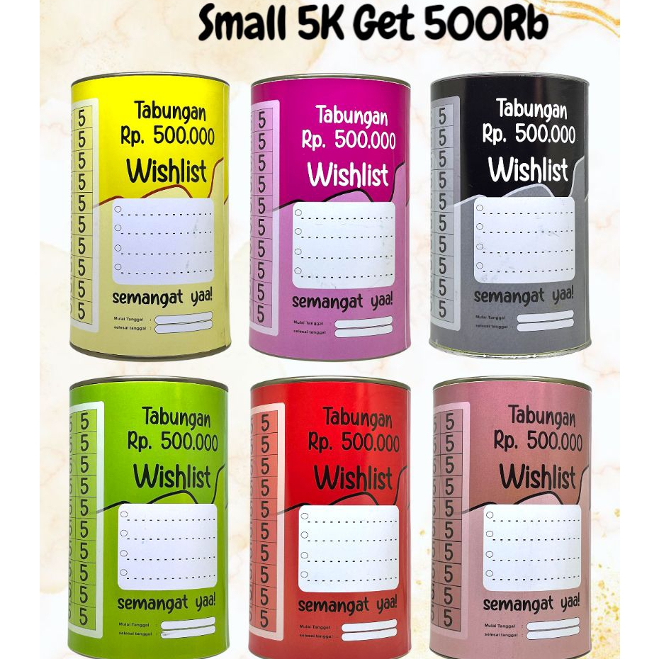 Celengan Target 5k Target 500Rb Celengan Viral Tabungan Buka Tutup Celengan Atm Tabungan Target Mura