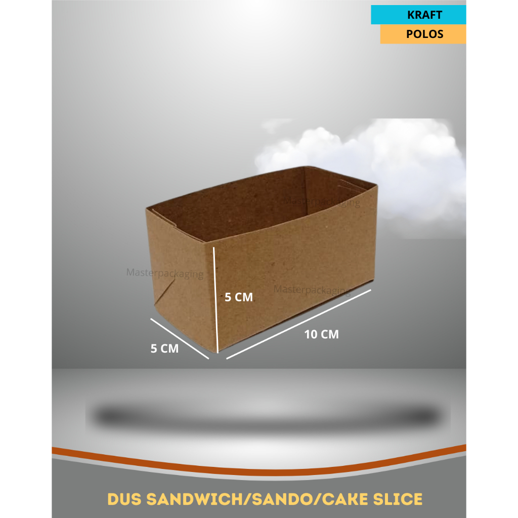 Bread Toast Box Cromboloni Dus Sandwich Sando Cake Slice S Kraft Foodgrade 10x5x5 / Toast Box