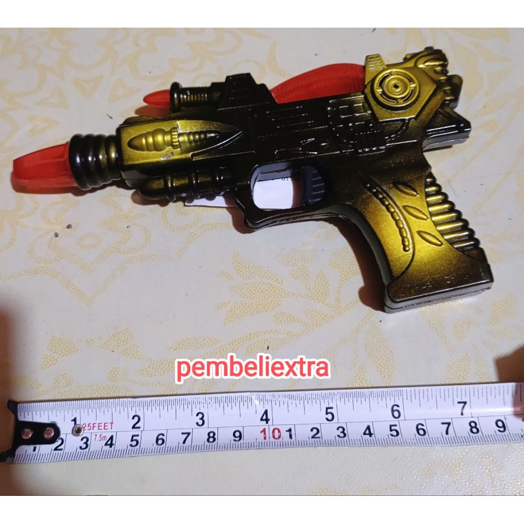 mainan termurah pistol bunyi dan lampu