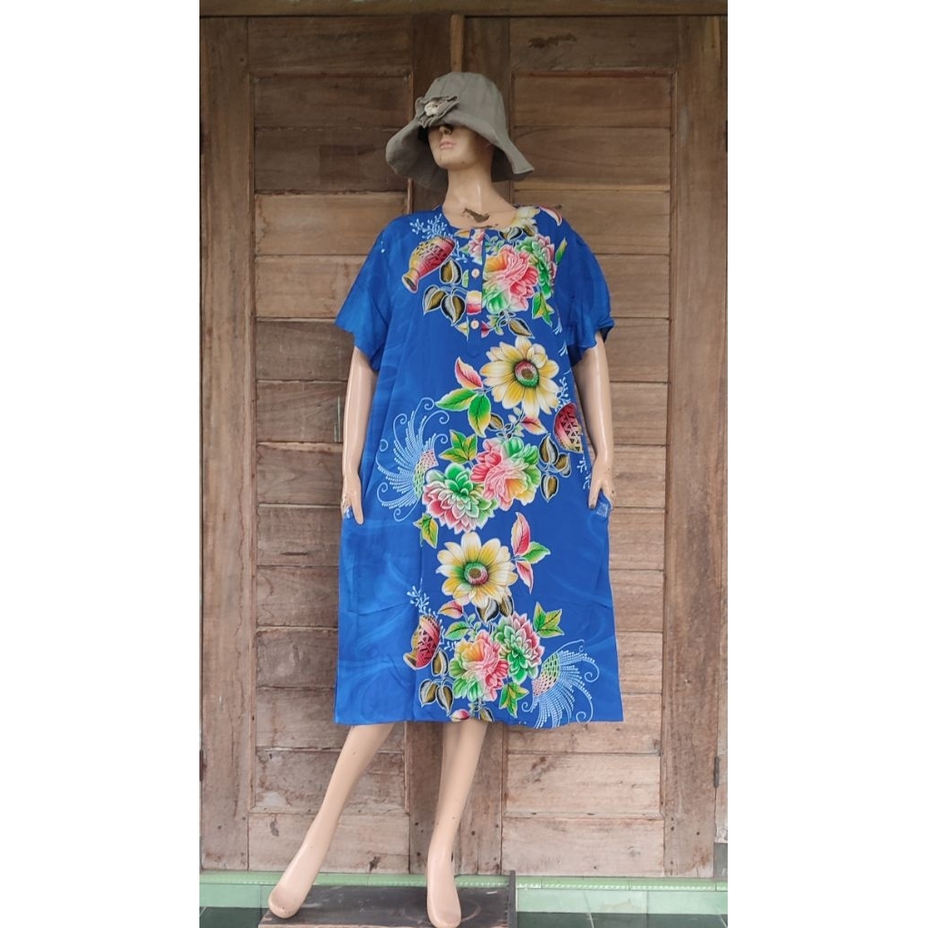Daster Ibu Jumbo LD +120 Kencana Ungu Label Biru