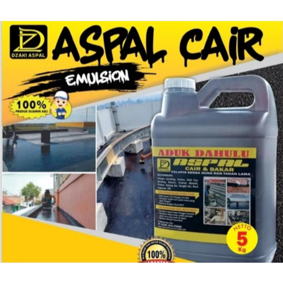 Aspal Cair 5kg Anti Bocor Dan Rembes / Aspal Pelapis Anti Karat Anti Rembes Anti Bocor