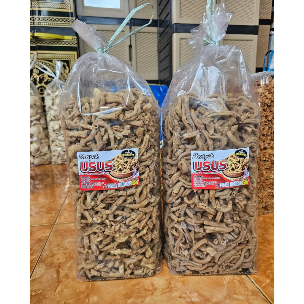 kripik usus/ kripik usus krispi/ kripik usus ayam