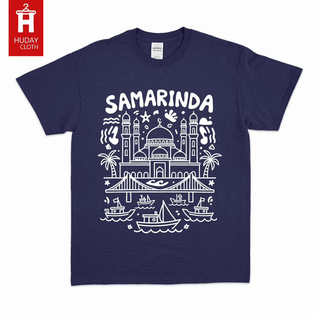 KAOS SAMARINDA / KOTA / INDONESIA / BAJU ATASAN PRIA WANITA