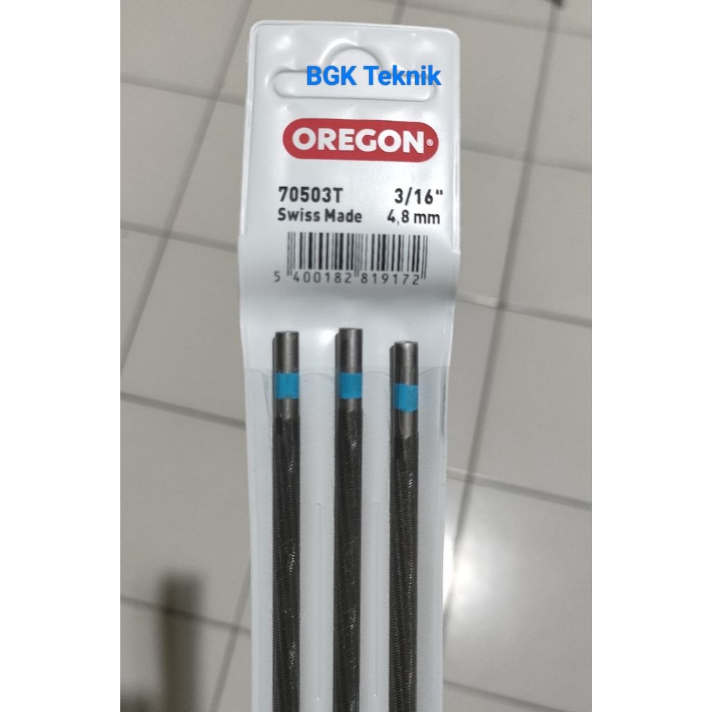 Kikir Oregon 4,8" (isi 3pcs) Bulat Kikir Oregon Asli Original