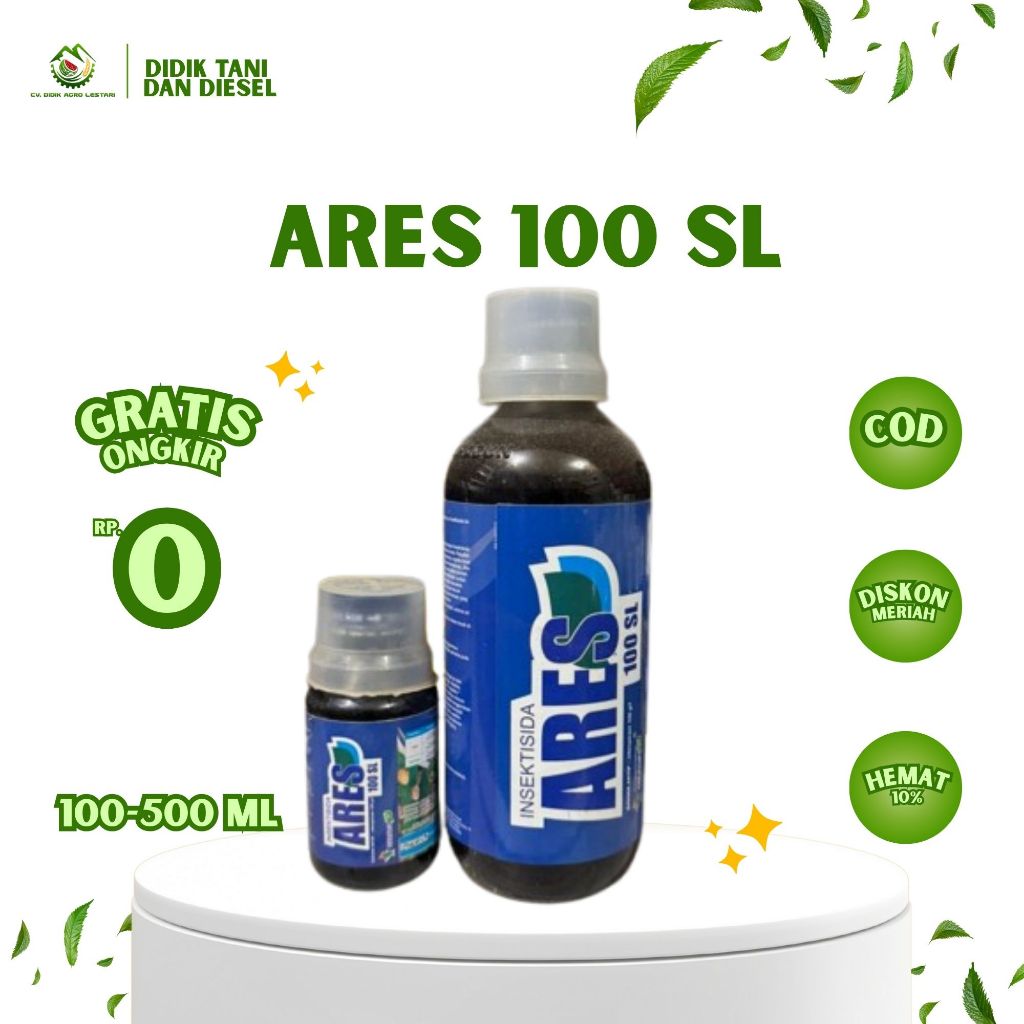 ARES 100 SL Insektisida Sistemik - Bahan Aktif Imidakloprid (Imidacloprid) - Pembasmi Kutu Daun, Kut