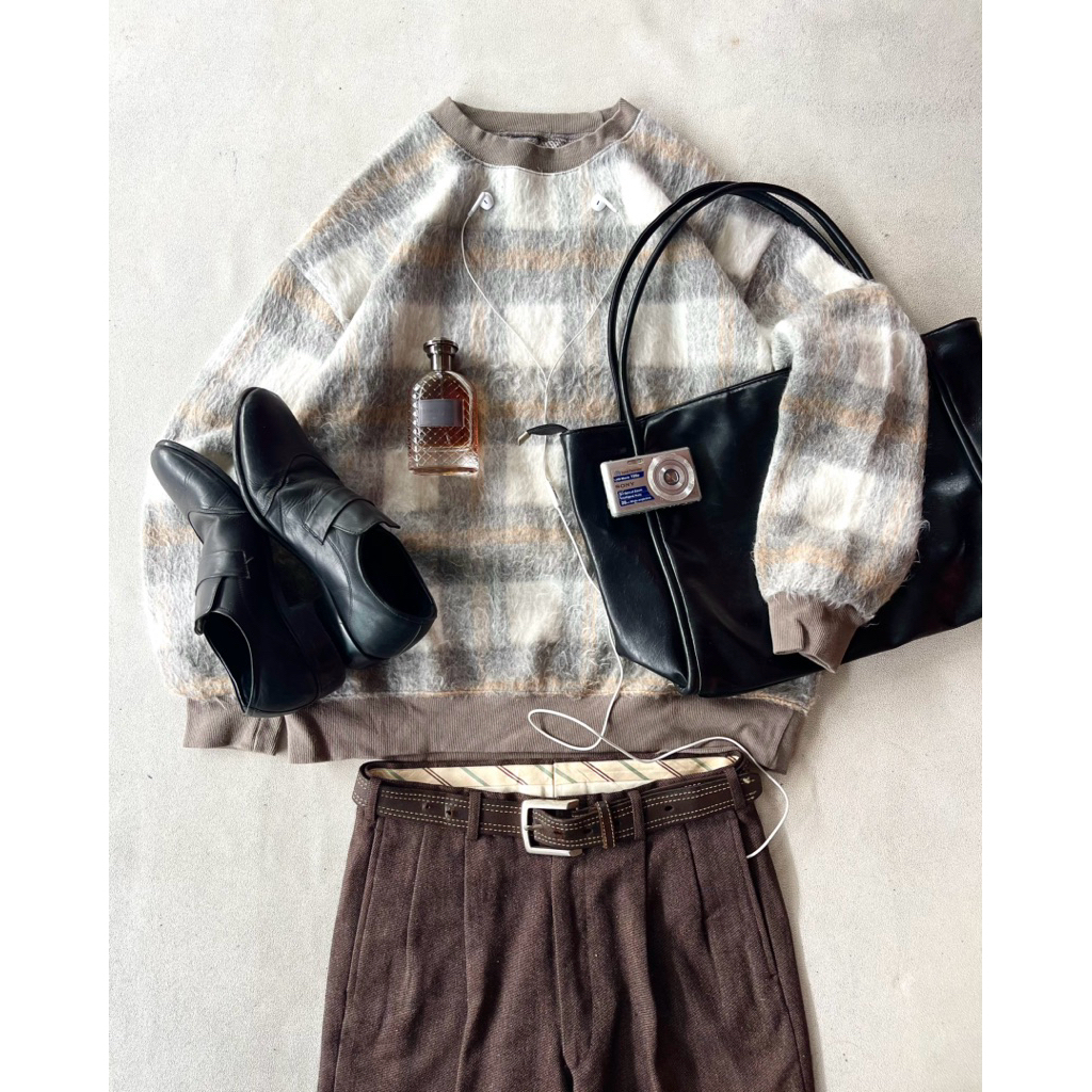 Magenta Mohair Knit Sweater