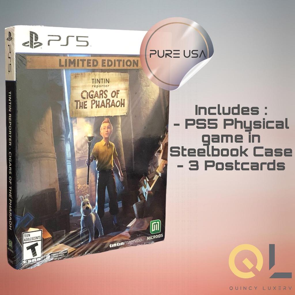 Tintin Reporter Cigars of The Pharaoh Steelbook Limited Edition (PS5)